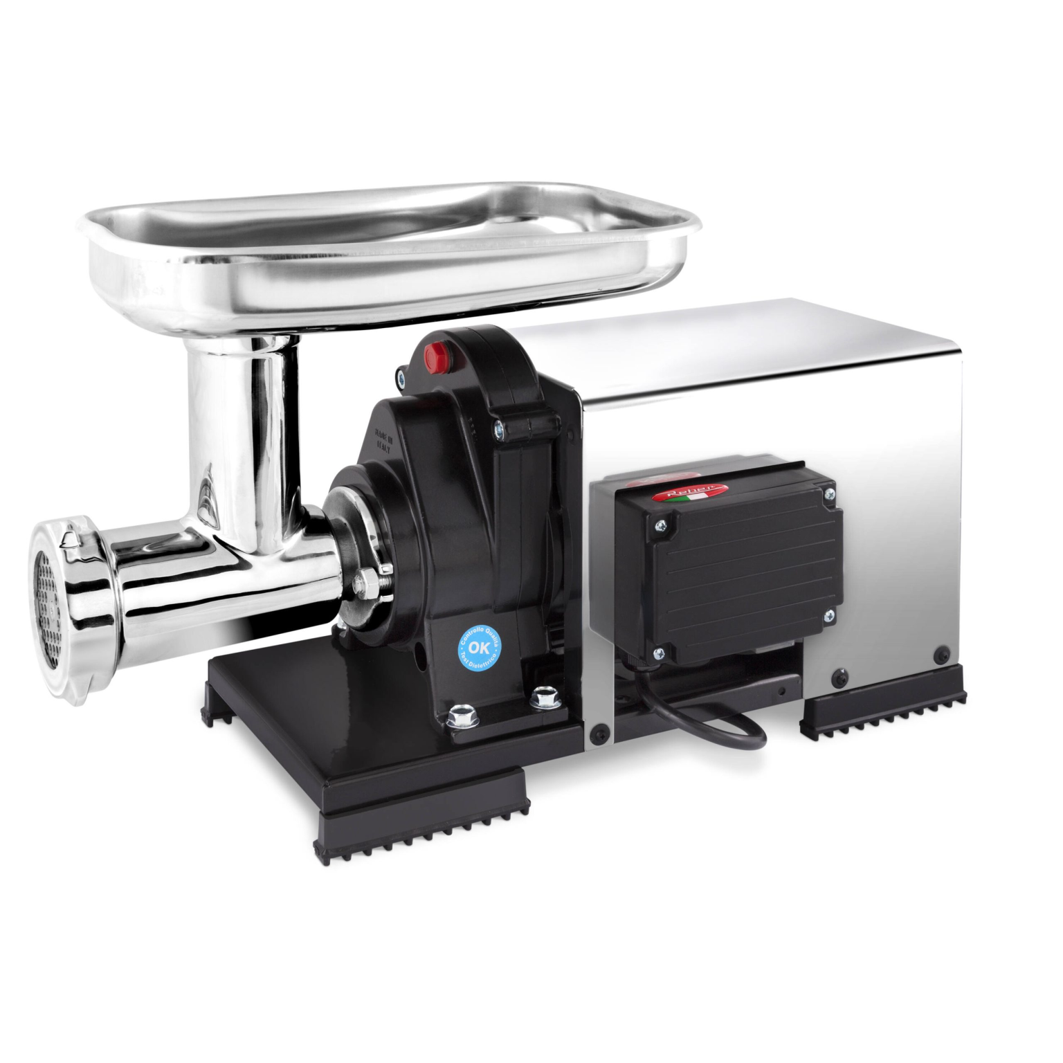 TRITACARNE N.12 EL. INOX 600 W – INVERSIONE DI MARCIA SEMIPROFESSIONALE