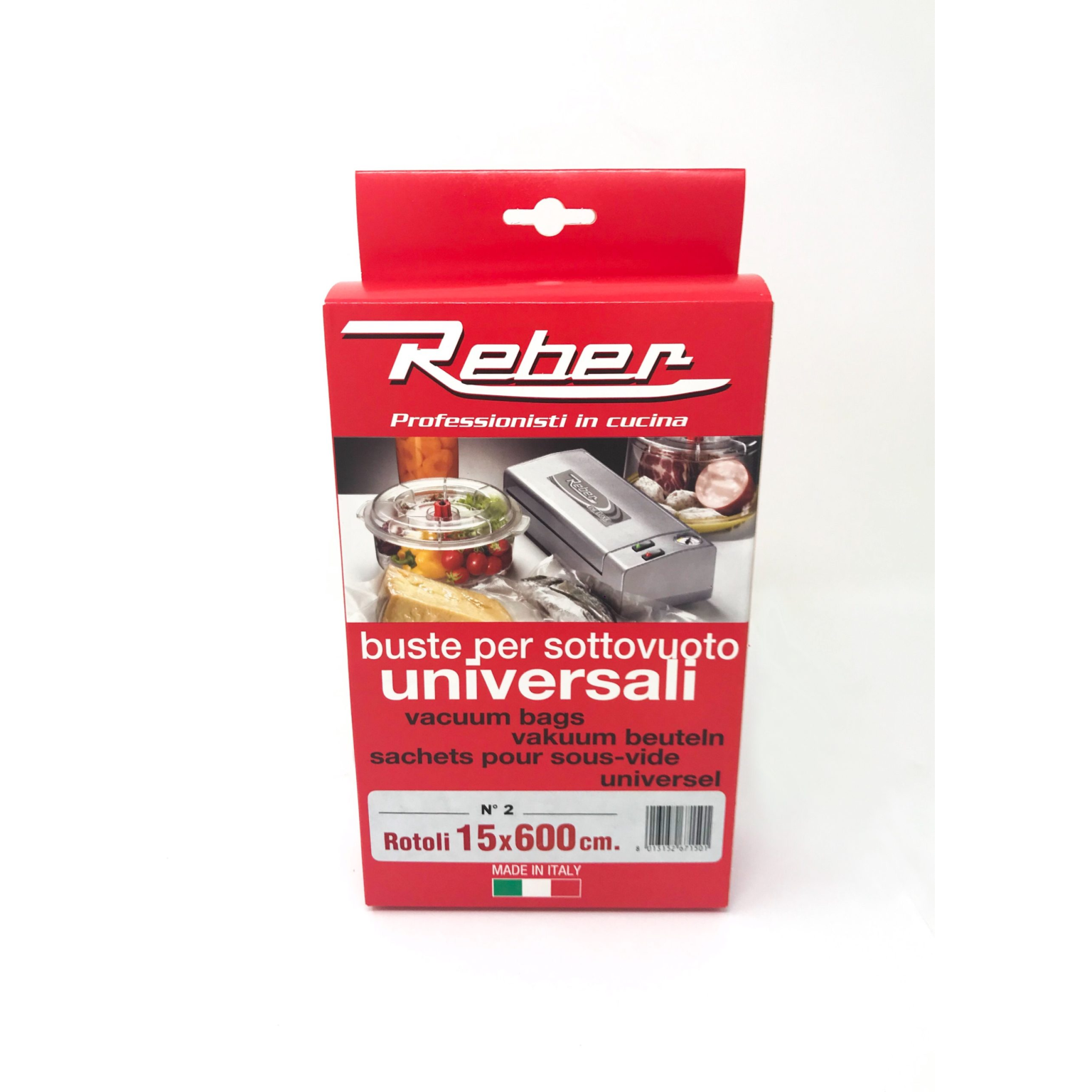 Schachtel mit zwei Rollen, Breite 15 cm x 6 Meter