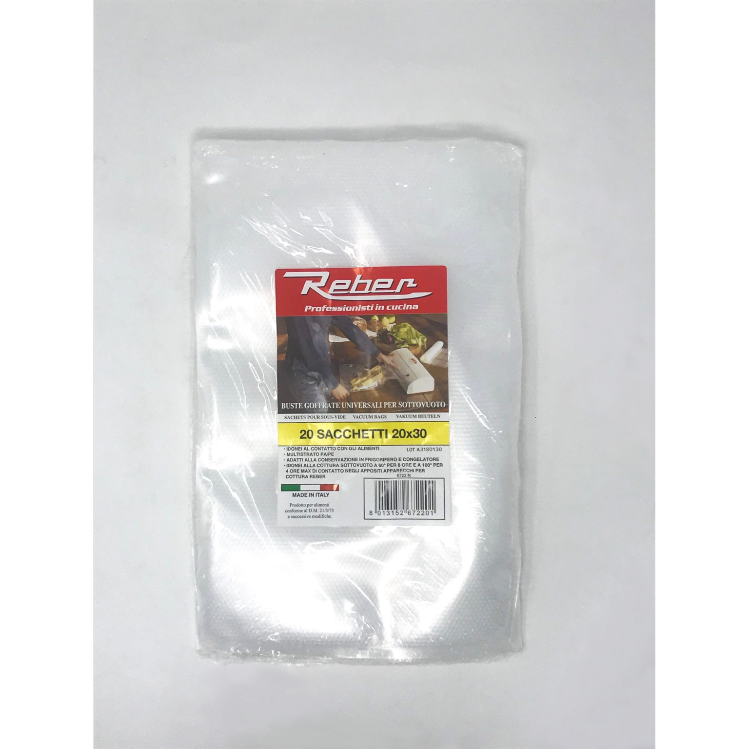 BAG OF 20 EMBOSSED BAGS 20×30 cm
