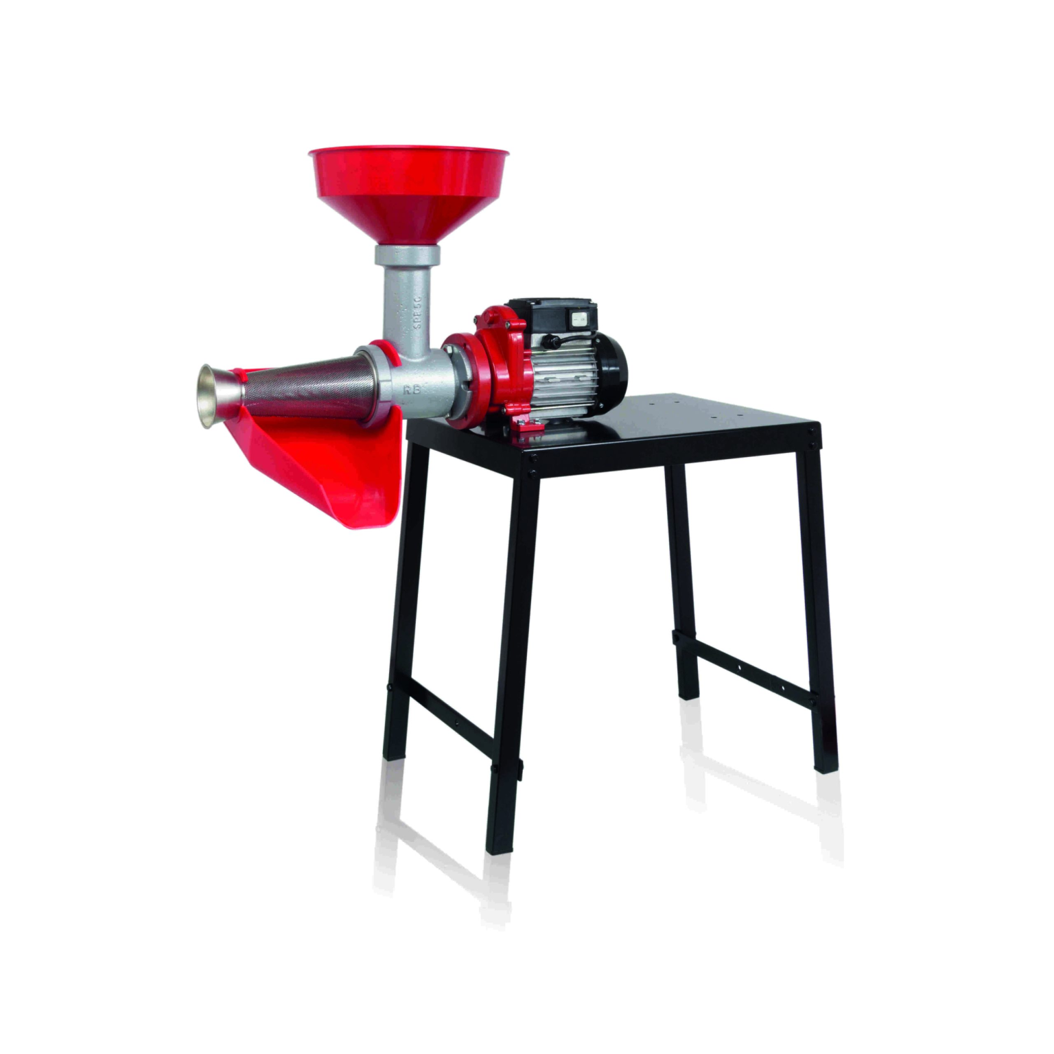 Elektrische Tomatenpresse Nr. 5, 450 W, mit Zähler – Kunststoffzubehör
