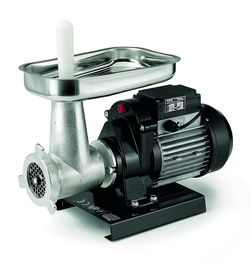 Reber Tritacarne N.22 600W - Corpo In Ghisa Stagnata E Carenatura Acciaio Inox - Produzione 70-120 Kg/ora