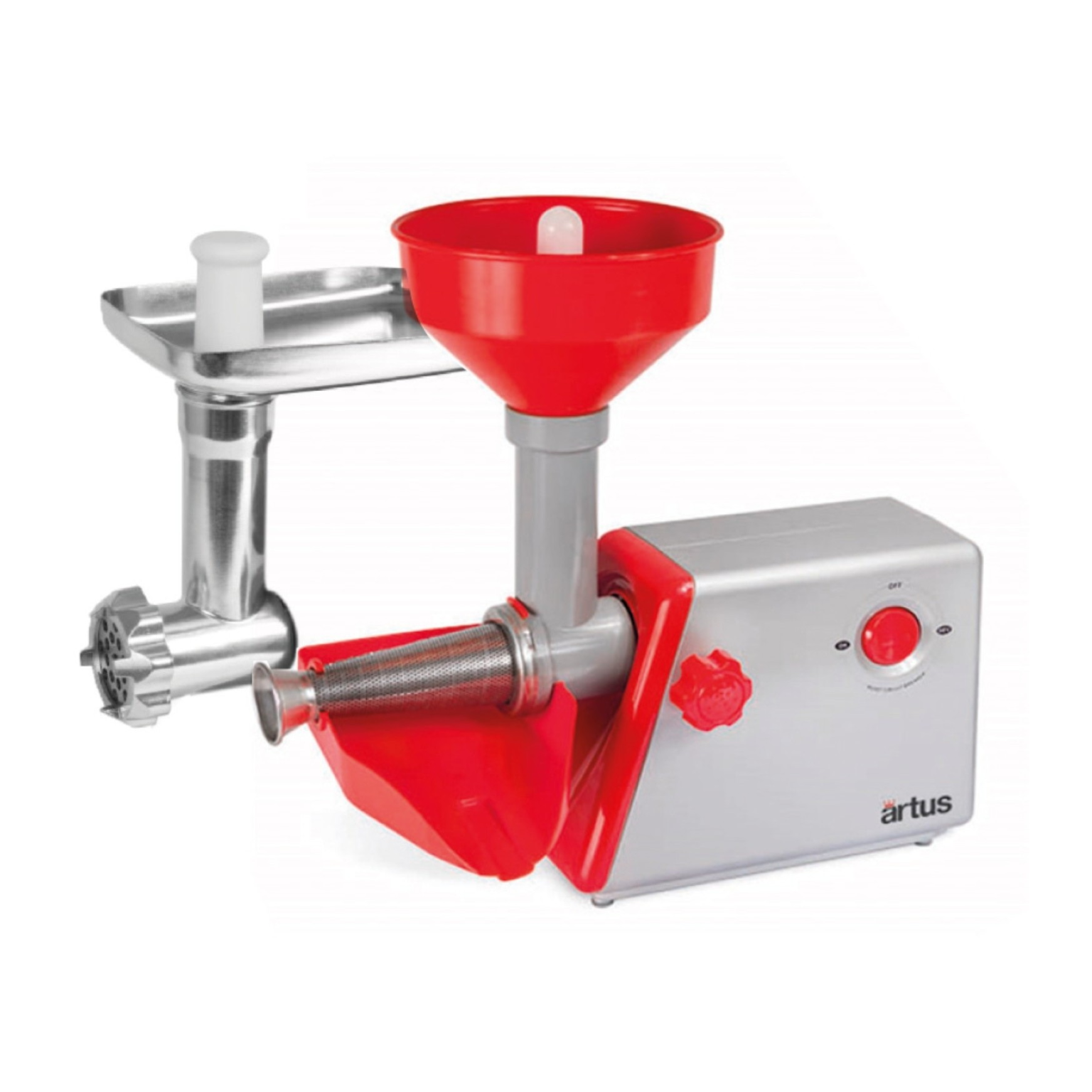 COMBINED TOMATO SQUEEZER + MEAT MINCER