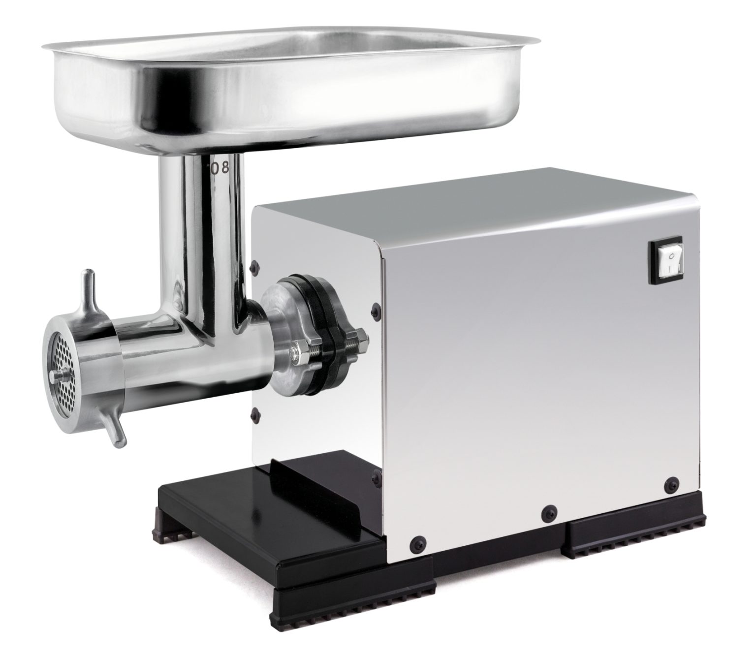 TRITACARNE N.8 ELETTRICO INOX 450 W – INVERSIONE DI MARCIA SEMIPROFESSIONALE
