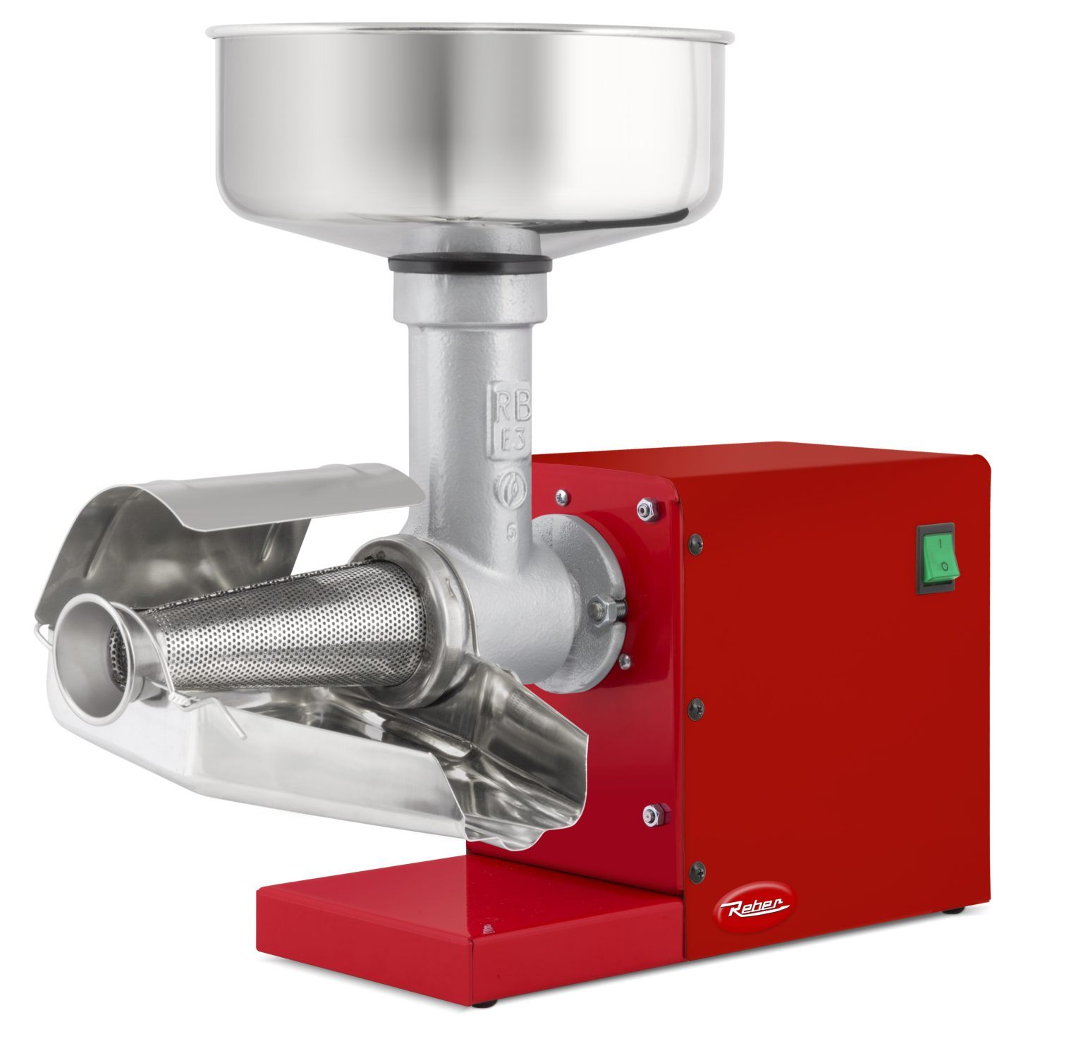 PASSAPOMODORO ELETTRICO N.3 CARENATO ROSSO – accessori INOX